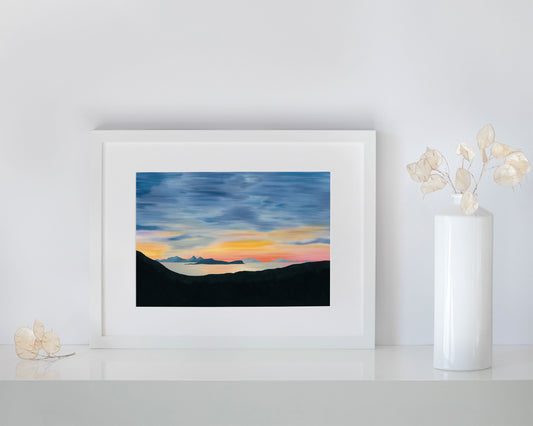 Island Sunset Framed Print