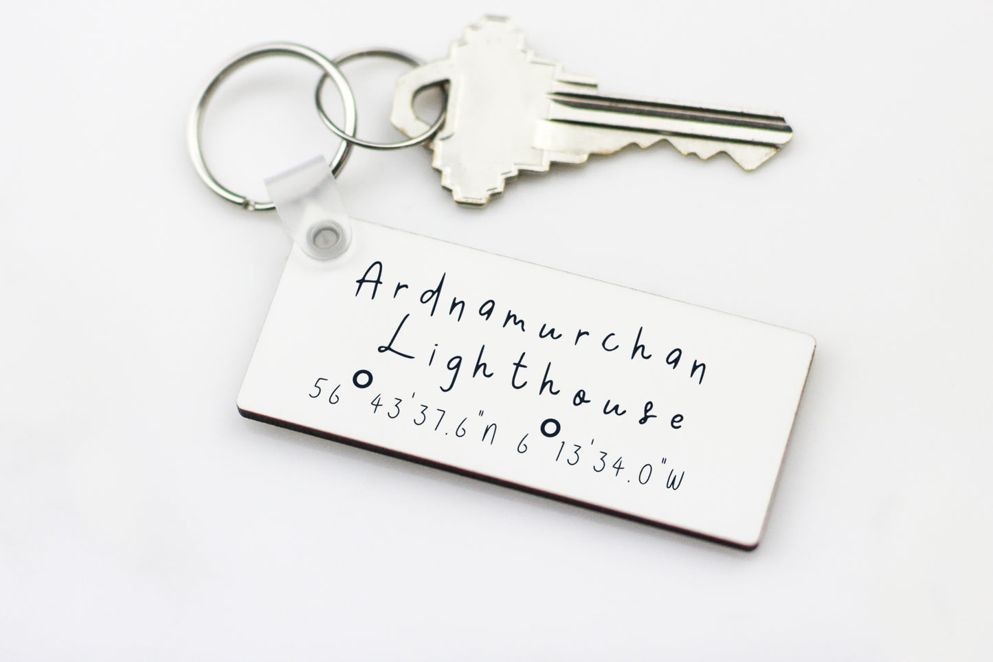 Aurora at the Lighthouse Keyring