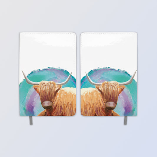 Highland Coo A5 Line Notebook