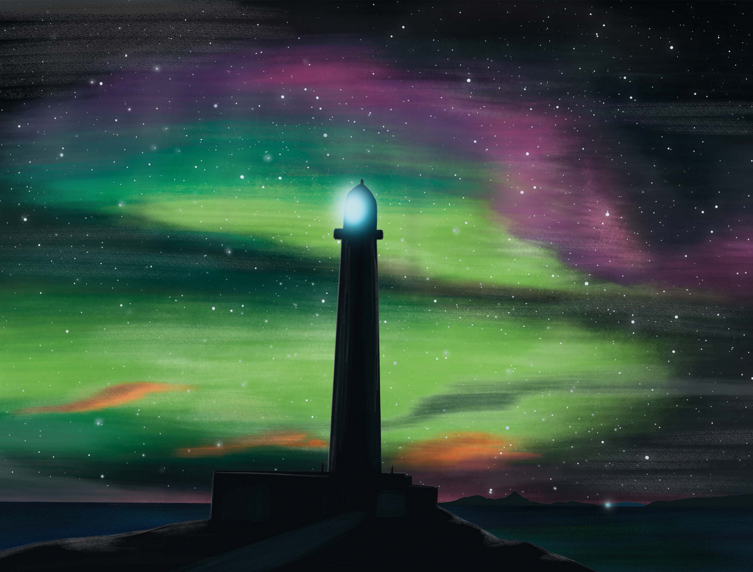 Aurora at the Lighthouse