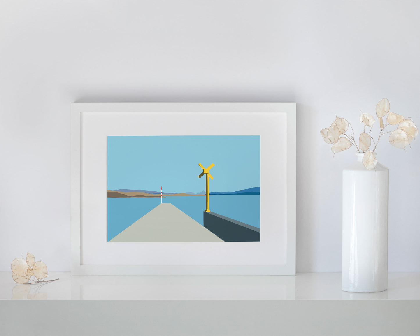 Summer Jetty Framed Print