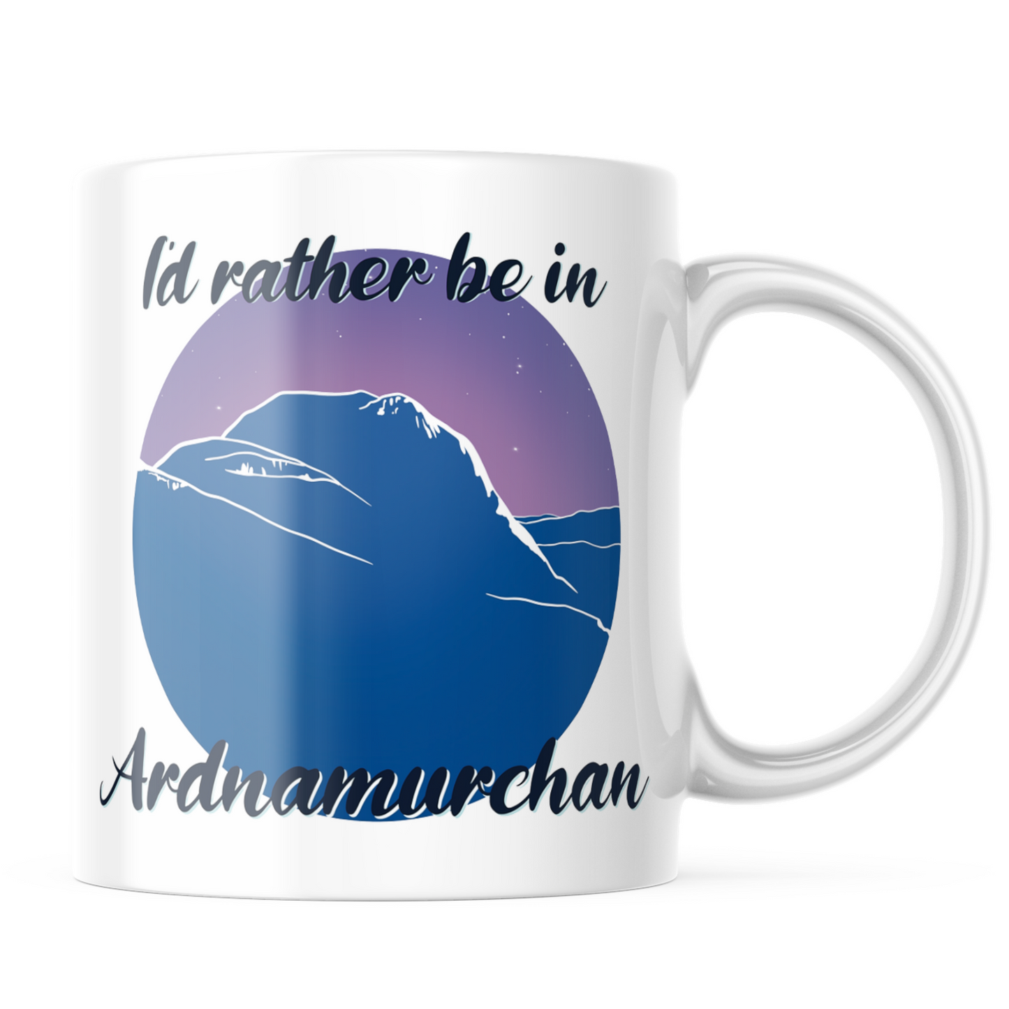 I'd Rather Be In Ardnamurchan Logo Mug