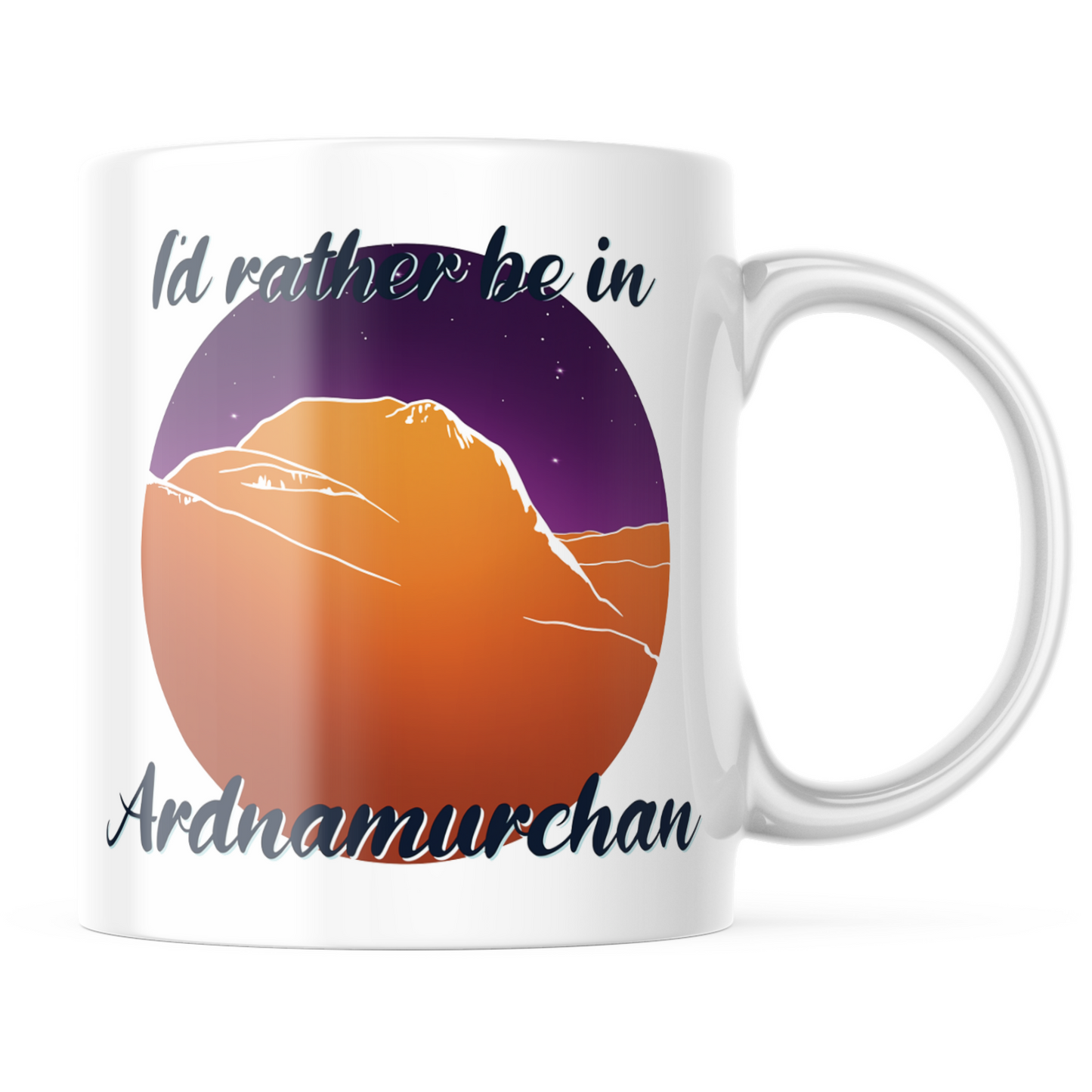 I'd Rather Be In Ardnamurchan Logo Mug