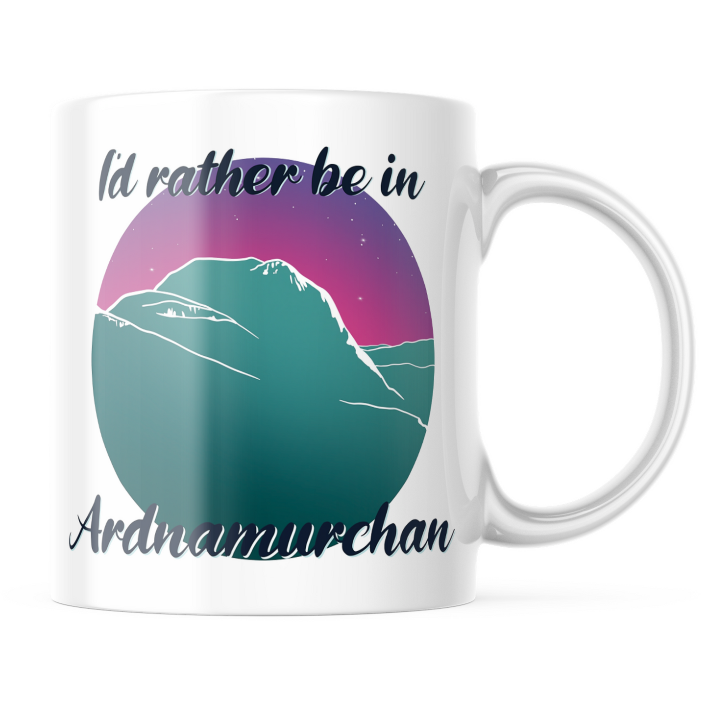 I'd Rather Be In Ardnamurchan Logo Mug