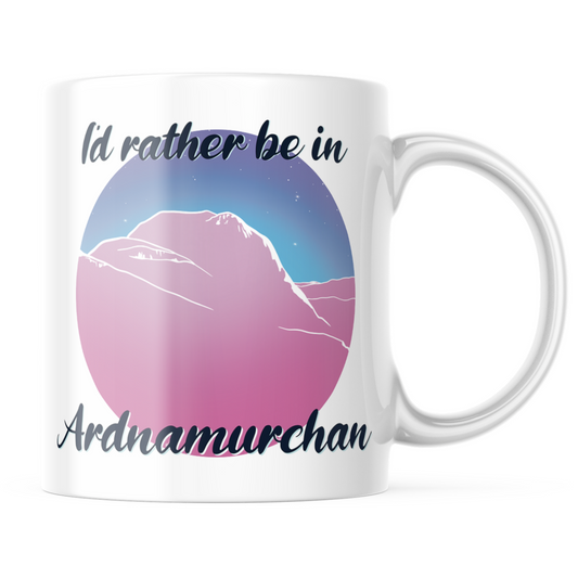I'd Rather Be In Ardnamurchan Logo Mug