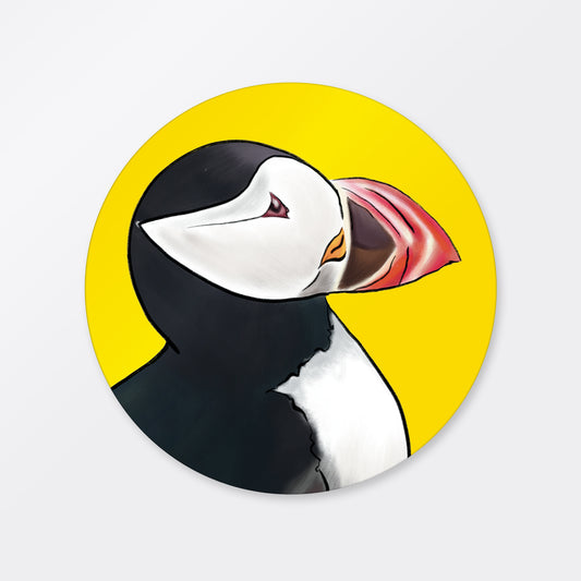 Yellow Puffin Magnet